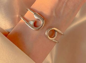 Bracelet épingle argent