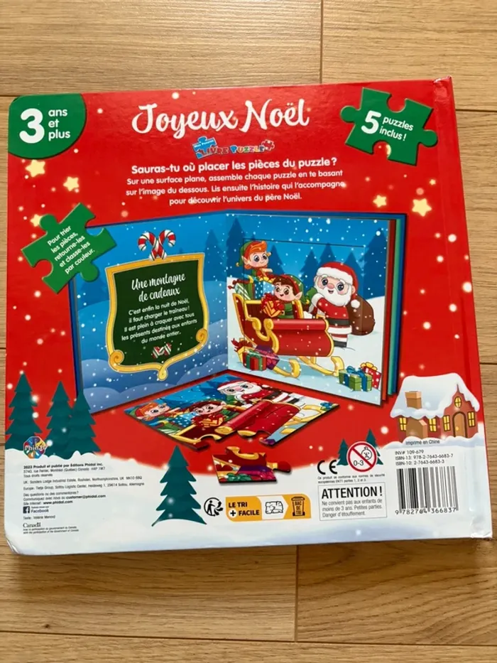 Livre histoire et puzzles de Noël - photo numéro 4