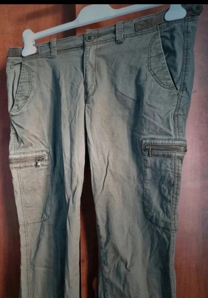 Jeans cargo kaki taille 42 - photo numéro 2