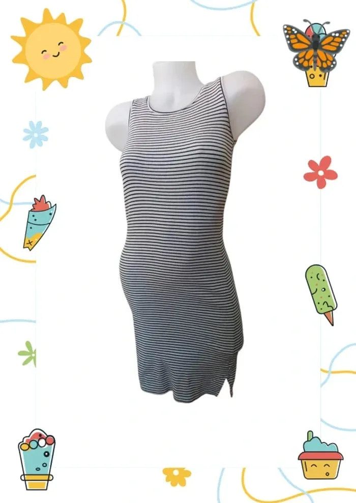 Robe d’été à rayure
