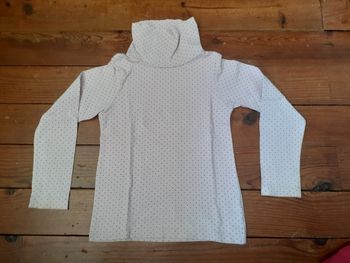 Sous pull rose clair motif coeurs