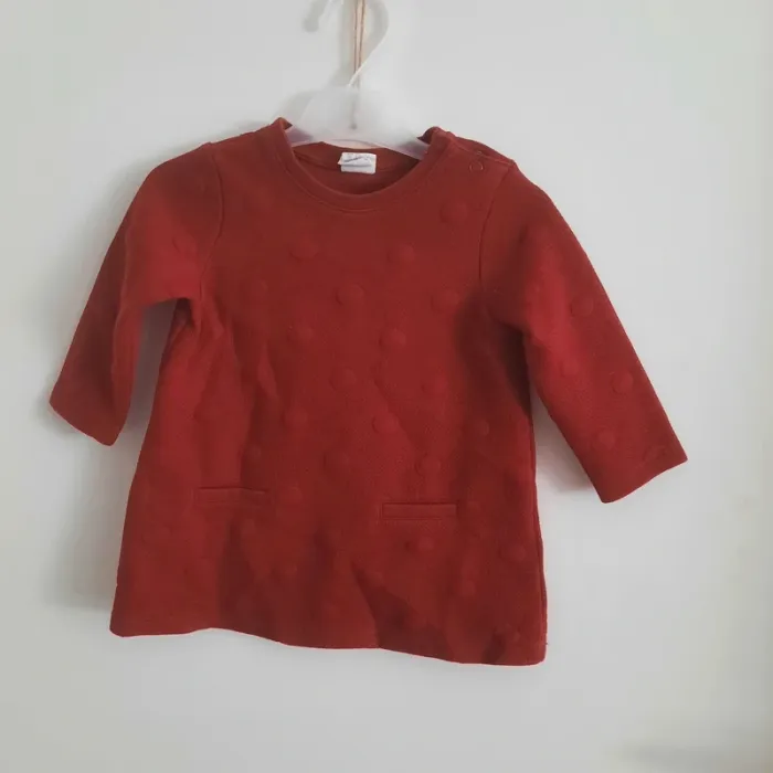 Robe H&M rouge – 6/9 mois-74cm