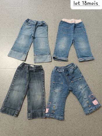 Lot pantalons jeans