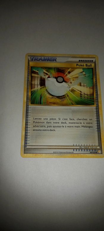 Carte pokémon trainer poké ball