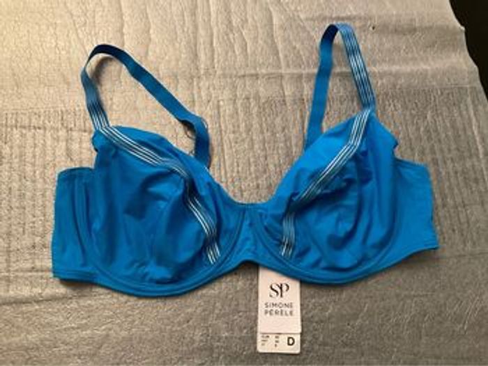 Haut maillot Simone Pérèle bleu neuf