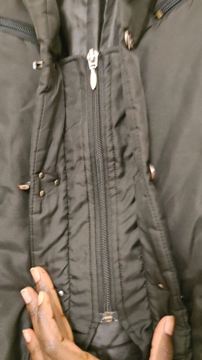 Petite veste doudoune noir cintré - photo numéro 6