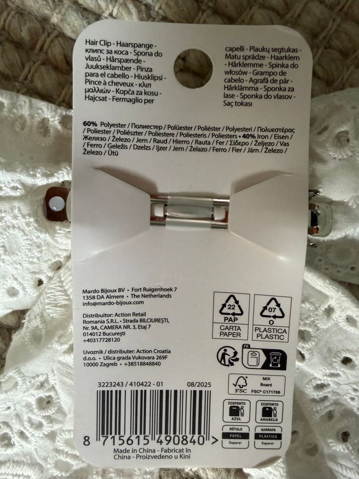 Barrette en tissu pour enfant et bébé - photo numéro 3