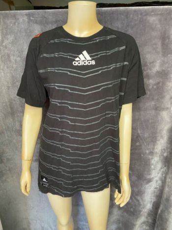 Teeshirt imprimer adidas noir taille S