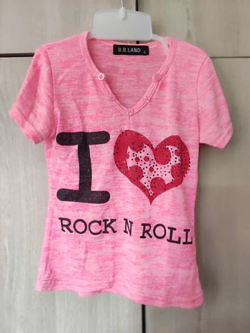 T shirt i love rock'n'roll 4 ans / BB land