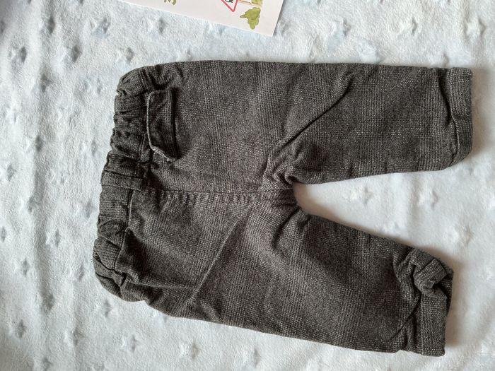 pantalon doublé gris et noir taille réglable 3 mois kiabi - photo numéro 8