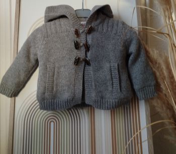 👶 Cyrillus Cardigan Garçon 3 mois  NEUF