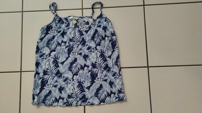 Top / débardeur tons bleu H&M taille 36 - photo numéro 3