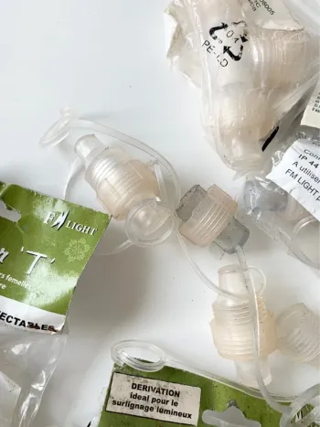 Lot d’embouts / connecteurs pour guirlande lumineuse de noël