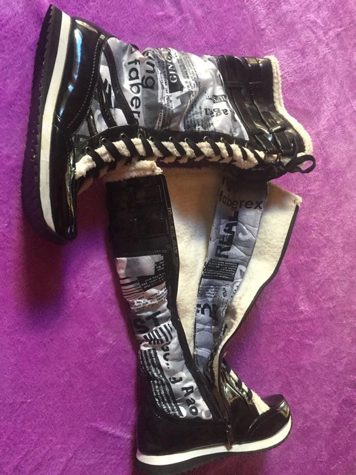 Bottes fourrées Sergio TODZI neuve taille 38 - photo numéro 3