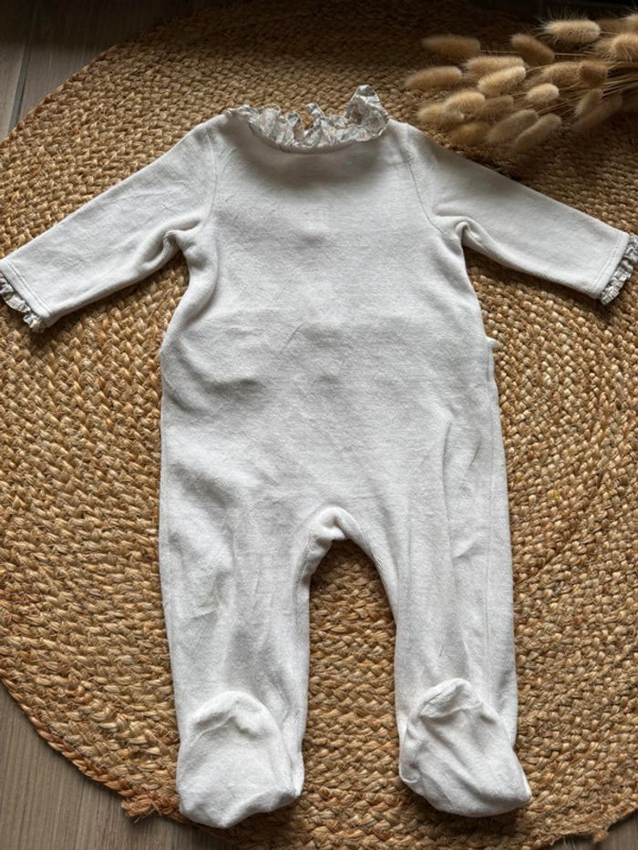 Pyjama velours col liberty Cyrillus 12m