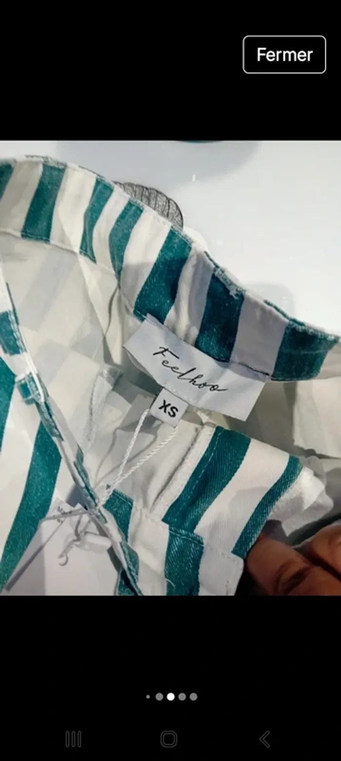Short de la marque feelkoo taille xs fabrication française 100%coton - photo numéro 4