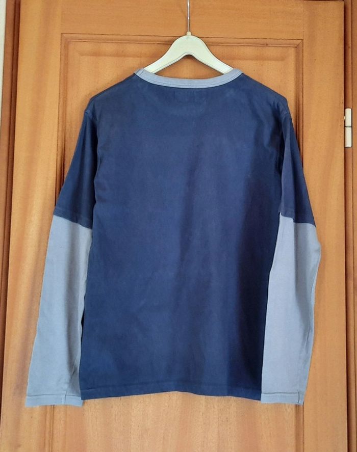 T.shirt bleu et gris 12 ans Road Sign - photo numéro 2