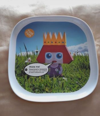 Assiette enfant carrée - Princesse