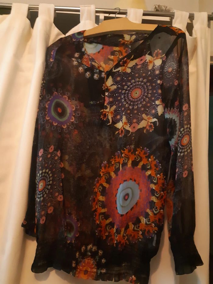 Chemisier en voile desigual