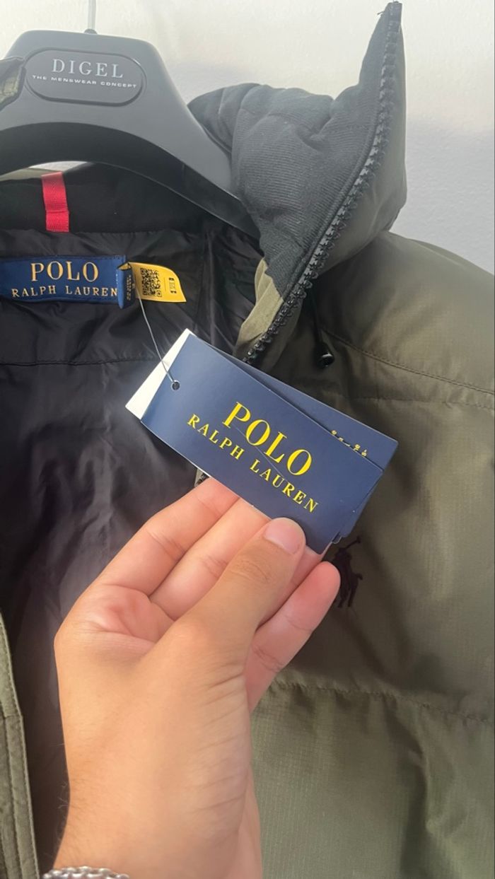 Doudoune Ralph Lauren Vert Kaki - Taille S - photo numéro 2