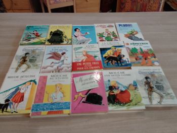 Lot de 15 livres, bibliothèque rose, Mouche ect.(11)