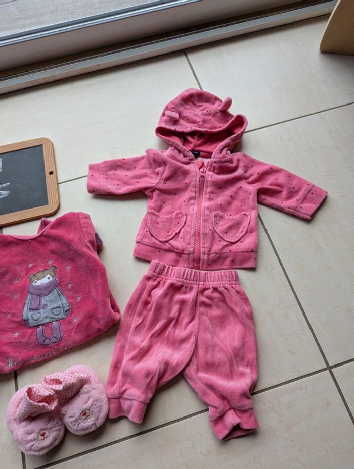 Lot de 5 pièces bébé fille 1 mois - photo numéro 2