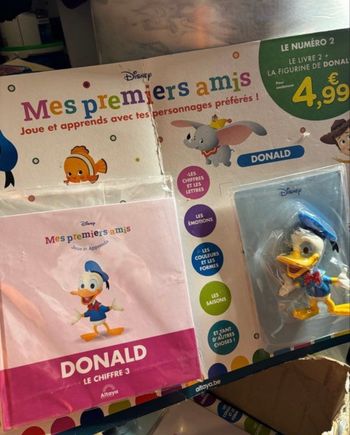 Figurine + Livre Donald n 2 Mes Premiers Amis Disney Altaya