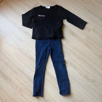 Ensemble fille 5 ans – haut Trendyol + tregging Tape à l’Œil