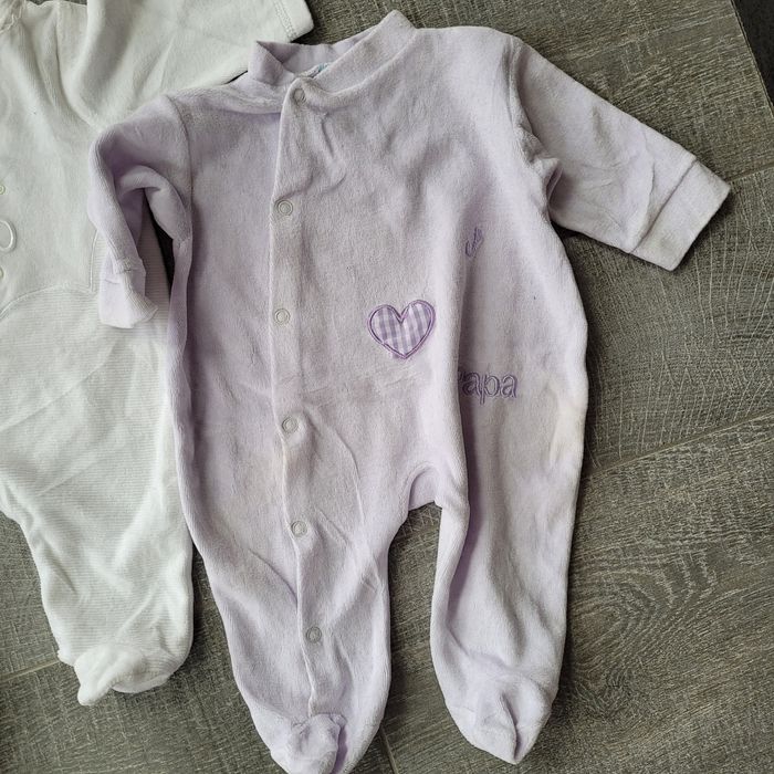 Lot 3 Dors-bien velours 1 mois 54 cm - photo numéro 2