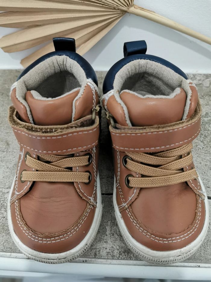 🌿Baskets montantes camel étoile taille 20 - photo numéro 6