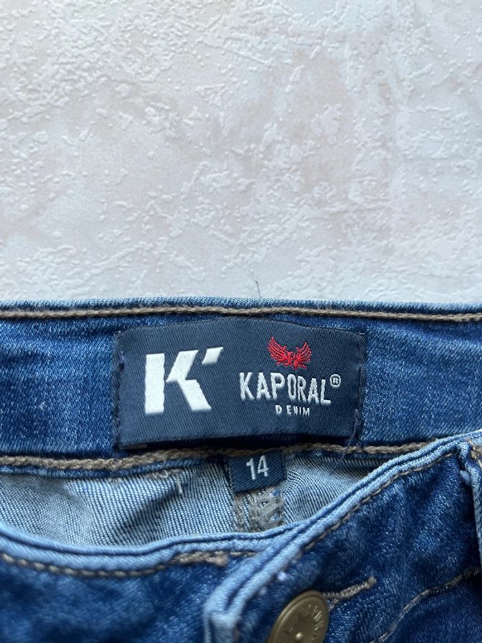 Jeans fille Kaporal /14 ans / Bleu / Très bon état - photo numéro 3