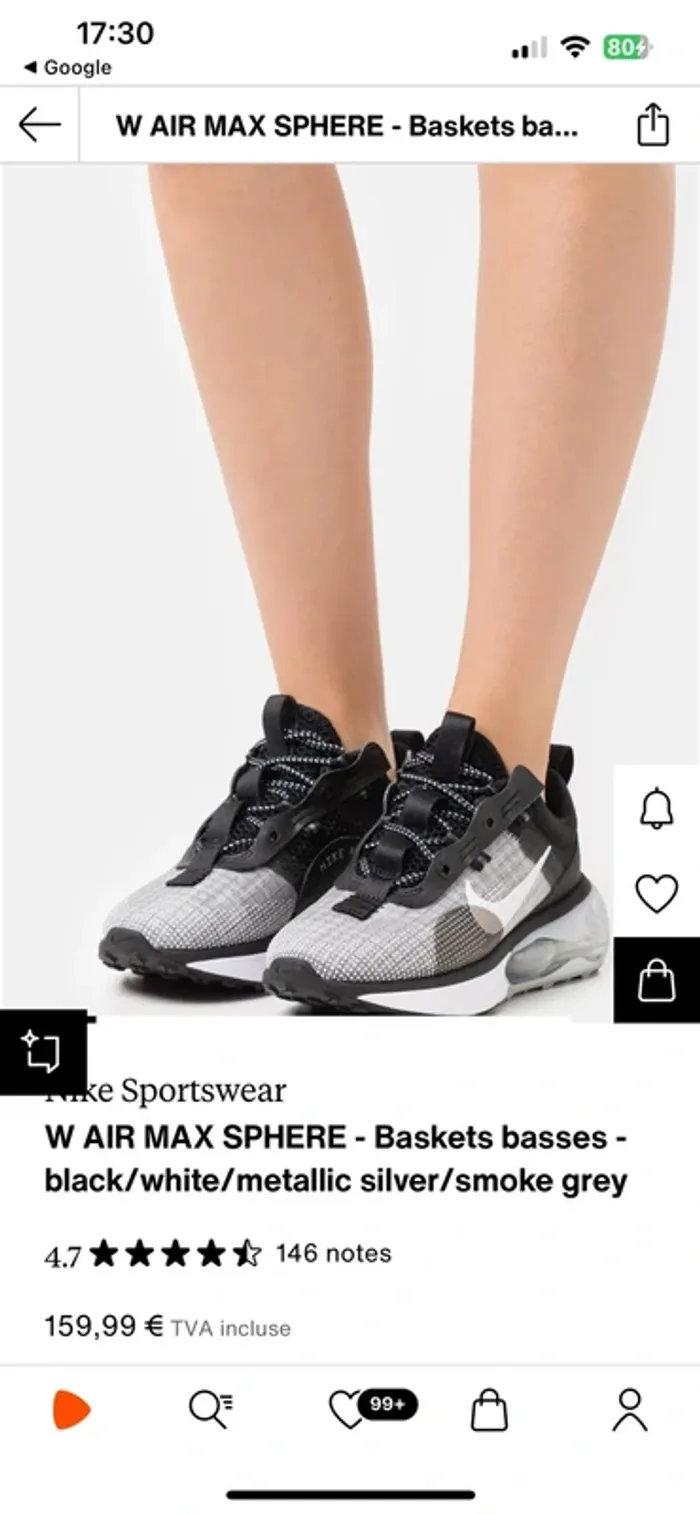 Baskets Nike Air Max Sphere p40 - photo numéro 9