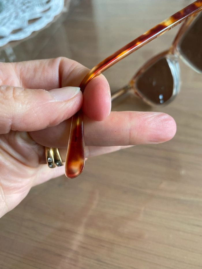 Lunettes de soleil vintage Maggy Rouff marron - photo numéro 7