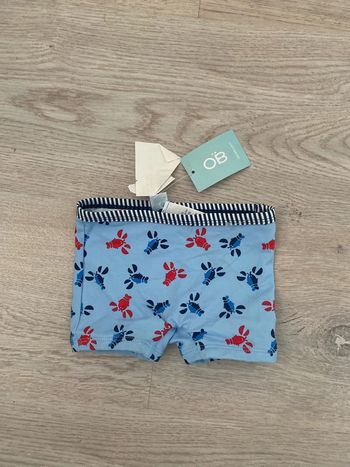 Maillot short de bain Obaibi taille 6 mois, neuf