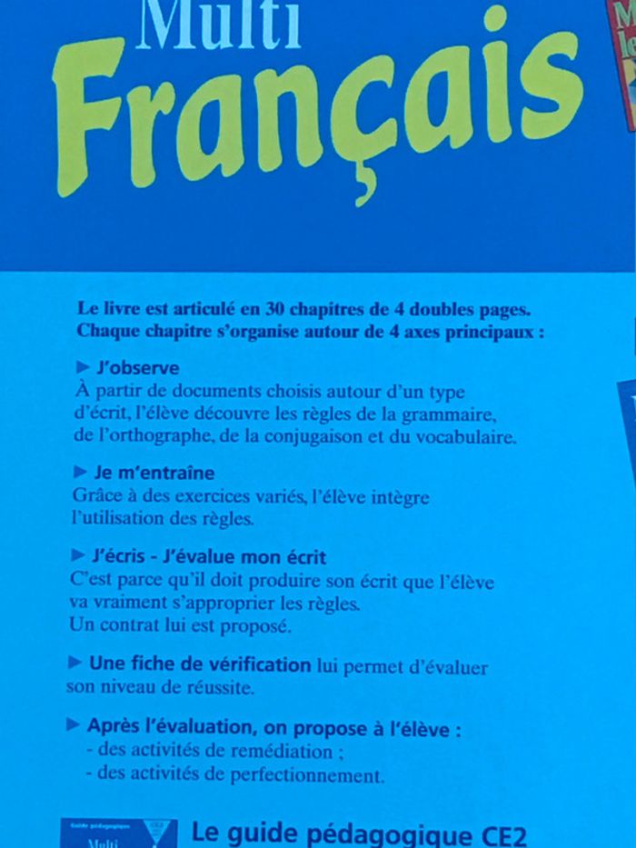 Multi Français CE2 - Manuel de l’élève - photo numéro 8