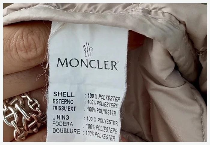 Veste matelassée beige Moncler taille M - bon état - photo numéro 6