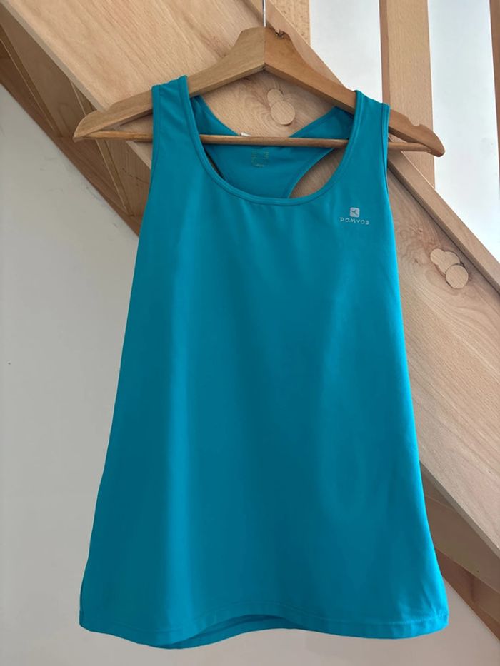 Débardeur Domyos turquoise