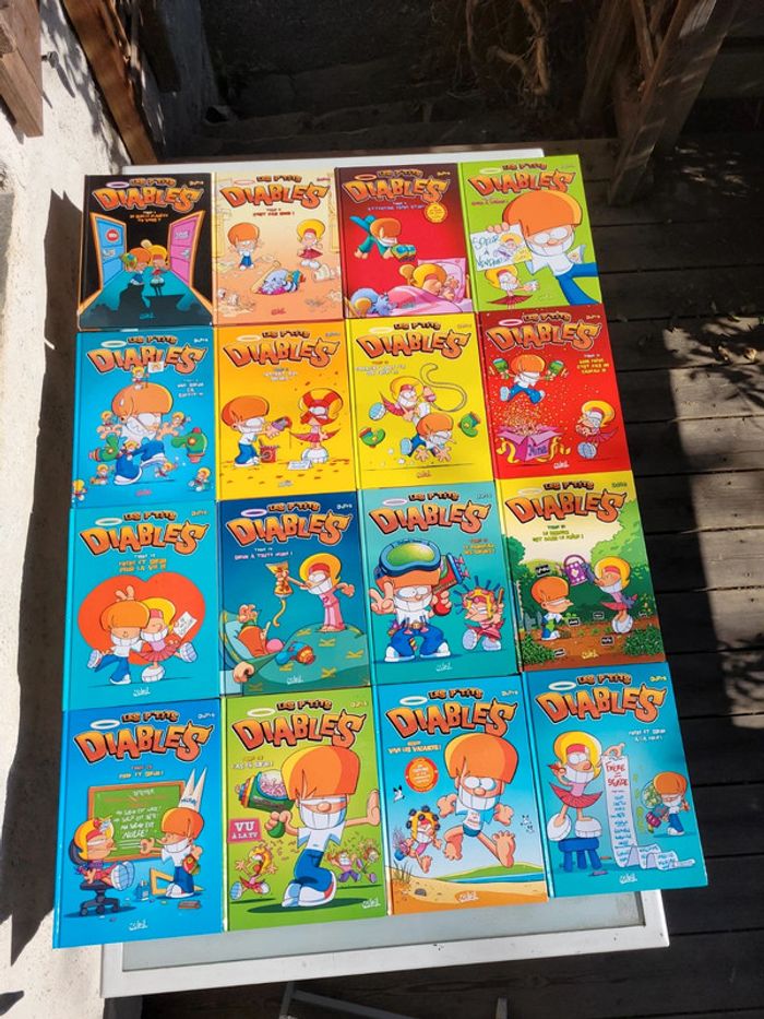 16 BD Les P'tits Diables 1, 2, 4, 6, 8, 9, 10, 11, 12, 14, 15, 21, 24 et 26 et 2 Compil'
