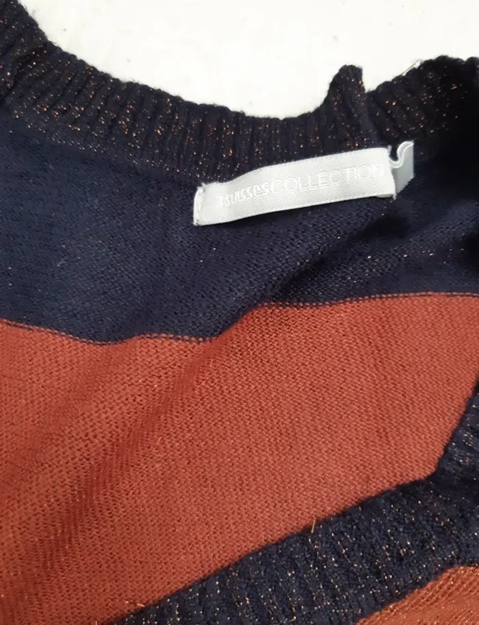 Pull fin rayé 3 Suisses T38/40 - photo numéro 7