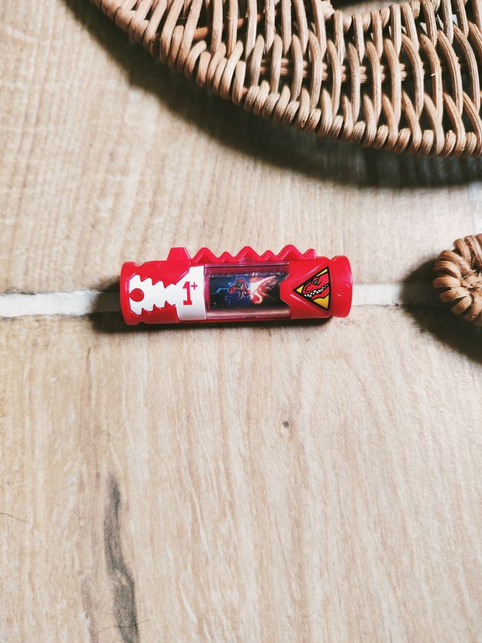 🦕 Power rangers dino charge - Energem-dino chargeur n° +1 rouge blanche T-rex - photo numéro 2