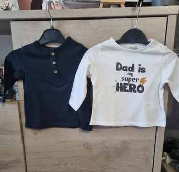 Lot 2 tee shirt kiabi 6 mois