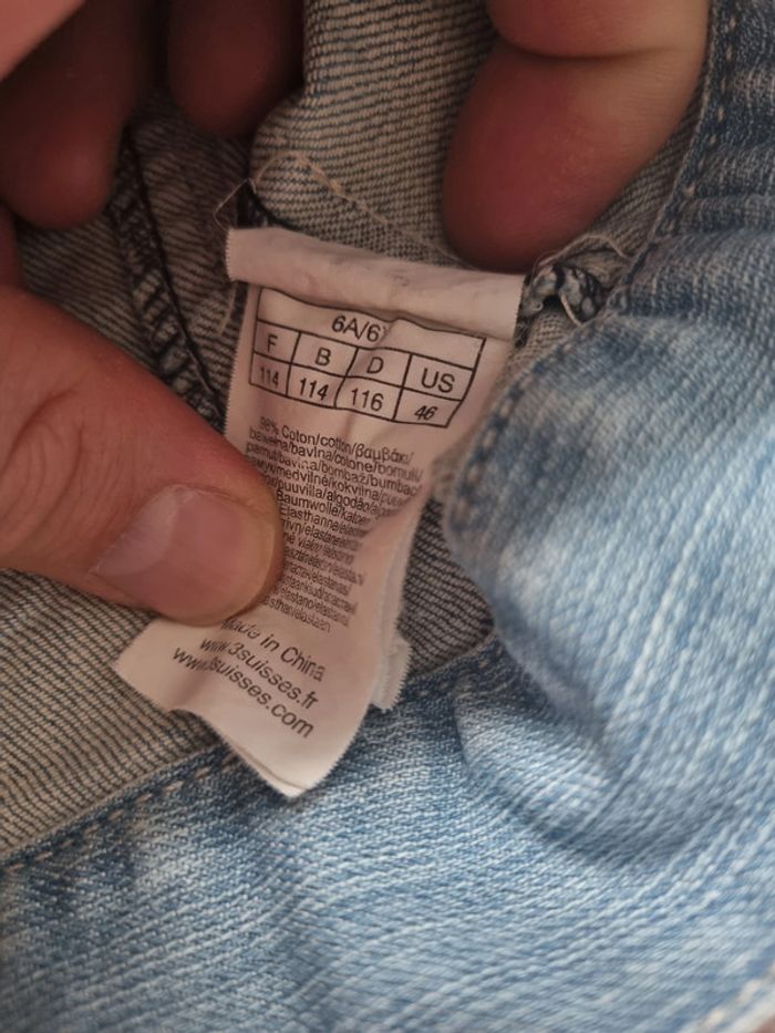 Veste en jean 6 ans - photo numéro 3