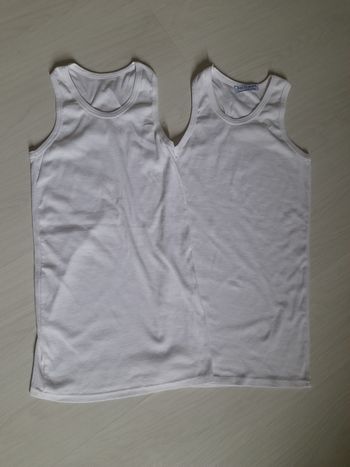 2 débardeurs homme taille XXL