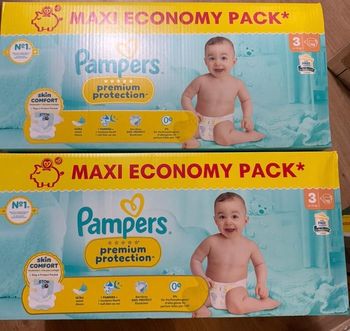 Pampers couches Premium Protection mega pack x2 T3