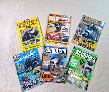 Lot de revue  , magazine moto  , scooter  , collection mix