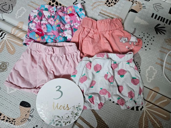 Lot 4 shorts fille