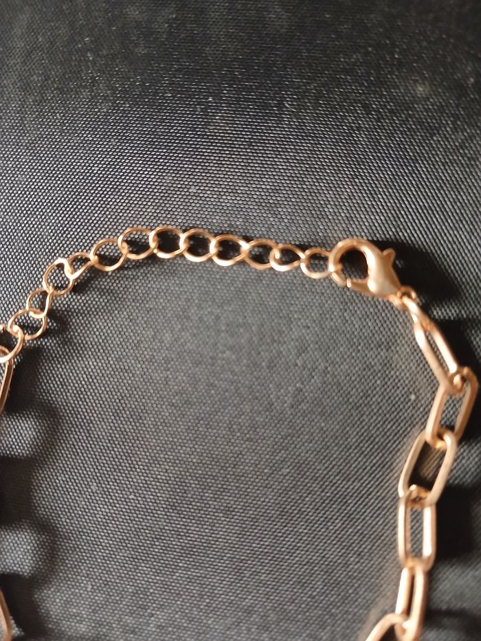 Bracelet doré avec mailles cheval - photo numéro 4