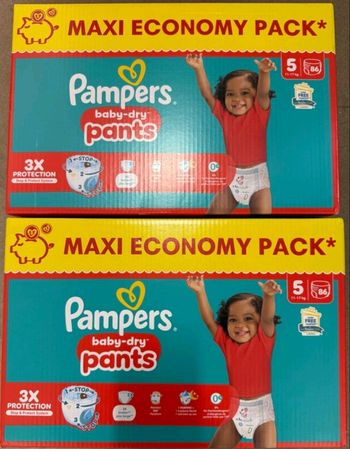 Lot 2 pack Pampers T5 pants neuf