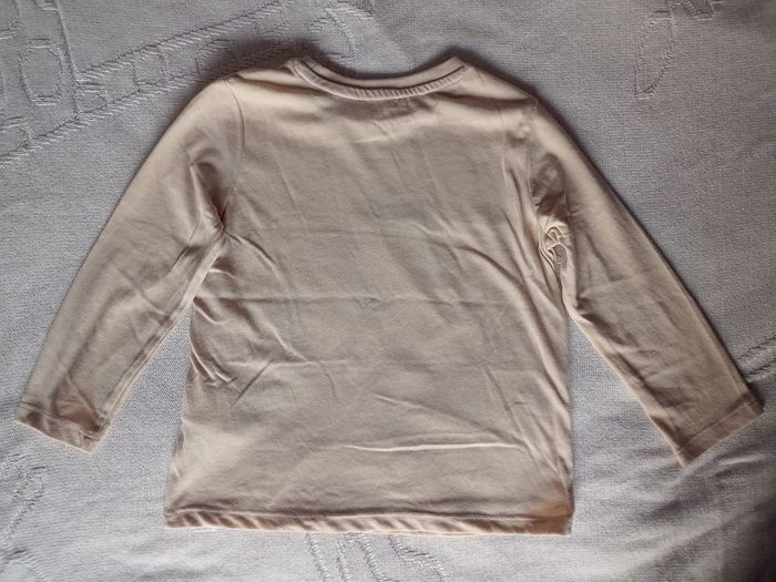 Tee-shirt manches longues beige garçon 4 ans Dpam - photo numéro 2