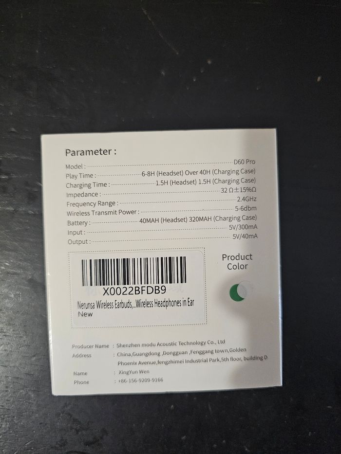 Nerunsa D60 Pro - Neuf (Vert et Blanc) - photo numéro 8